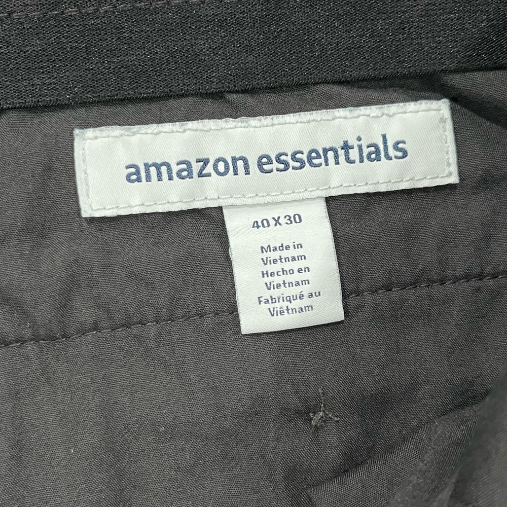 Bundle (2) Amazon Essentials Slim Black Pants Siz… - image 2